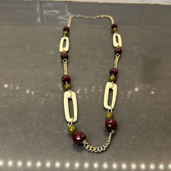 Forever 21 Beaded Chain Necklace - Picture 1 of 4